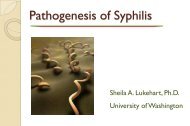 Pathogenesis of Syphilis - TREE