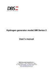 Hydrogen generator model NM Series 2 User's manual - udomi