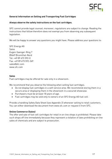 Guidelines Transport Methanol (english) - udomi