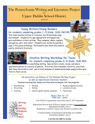 Flyer - Upper Dublin School District