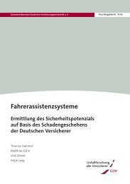 Fahrerassistenzsysteme - Unfallforschung der Versicherer