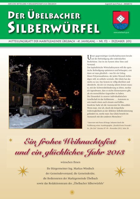 Winter 20162017 Der belbacher Veranstaltungskalender