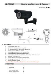 CIR-SZ85TC Weatherproof Vari-focal IR Camera