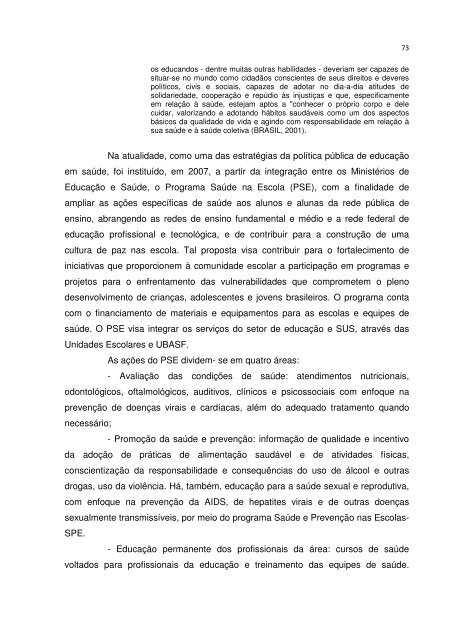 A percepÃ§Ã£o de juventude a partir do Projeto SaÃºde e ... - Uece