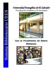 AMIGO USUARIO - Universidad EvangÃ©lica de El Salvador
