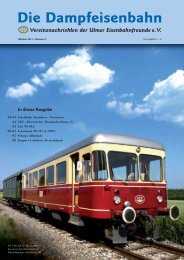 Ausgabe 2/2013 - Die Ulmer Eisenbahnfreunde