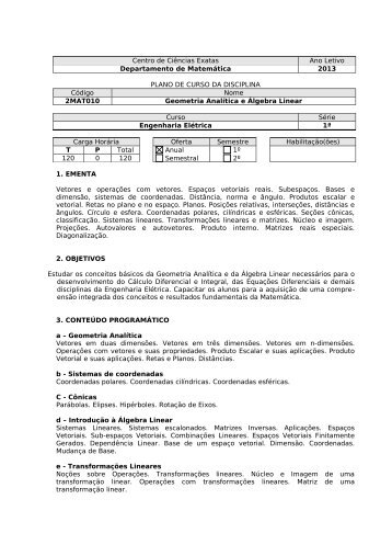 Programa do curso