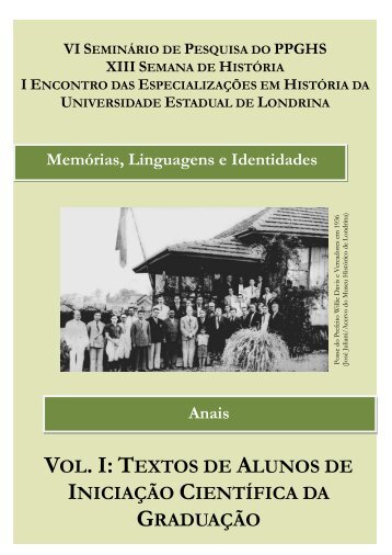 VOL. I: T - Universidade Estadual de Londrina