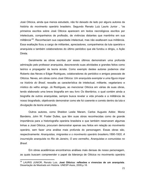 josÃ© oiticica: itinerÃ¡rios de um militante anarquista - Universidade ...