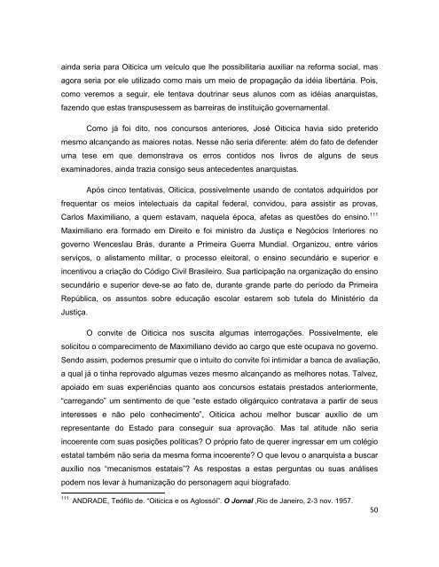 josÃ© oiticica: itinerÃ¡rios de um militante anarquista - Universidade ...