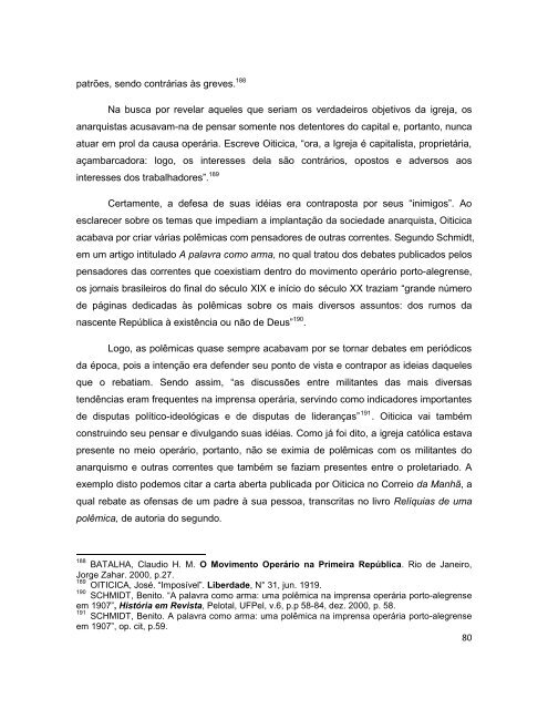 josÃ© oiticica: itinerÃ¡rios de um militante anarquista - Universidade ...