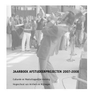  Jaarboek Opleiding Culturele en Maatschappelijke Vorming HAN 2007-2008
