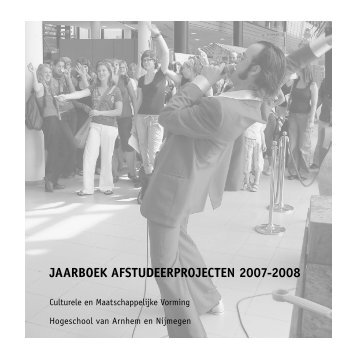  Jaarboek Opleiding Culturele en Maatschappelijke Vorming HAN 2007-2008