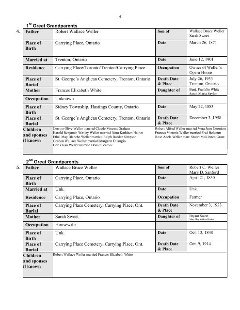 Certificate Application - for United Empire Loyalists