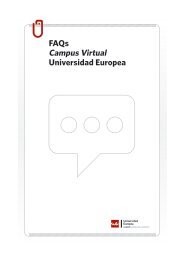 CAMPUS VIRTUAL FAQs - Universidad Europea de Madrid