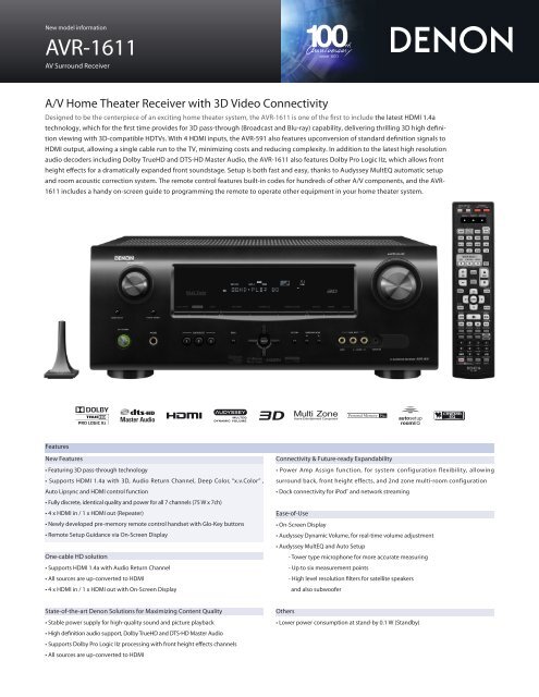 AVR-1611 - Denon
