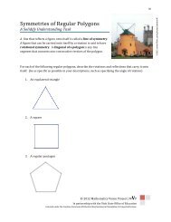 Symmetries of Regular Polygons - Utah Education Network