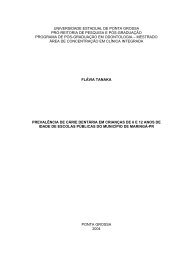 Prevalência de cárie dentária em crianças de 6 e 12 anos de idade ...