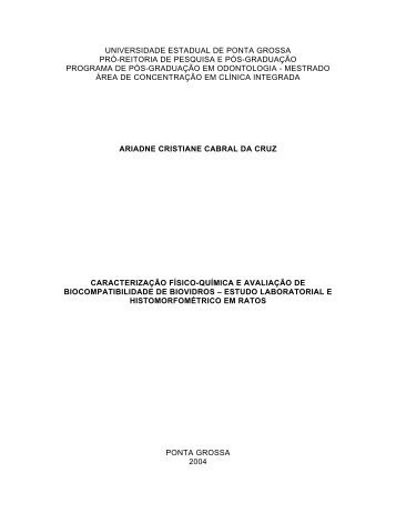 estudo laboratorial e histomorfométrico em ratos - Universidade ...