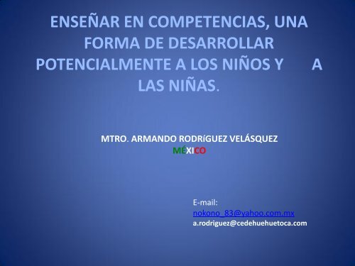 enseÃ±ar en competencias