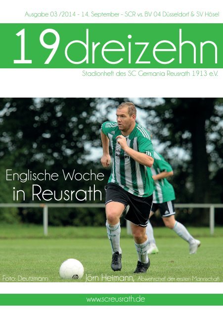 19dreizehn - Magazin des SC Reusrath Ausgabe 03