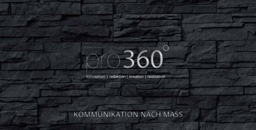 pro 360° - rundum gut beraten!
