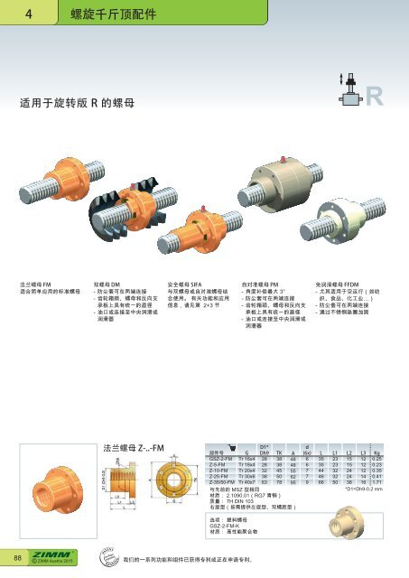 螺 旋 千 斤 顶 系 统 | ZIMM Catalogue XII 1.1 - ZH