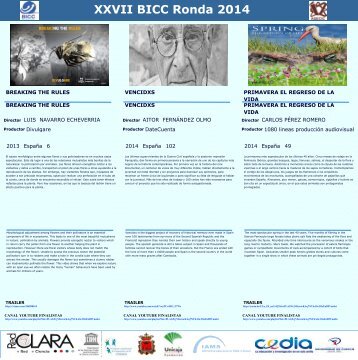 XXVII BICC Ronda 2014