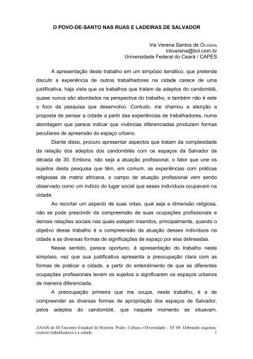 Iris Verena Santos de OLIVEIRA - Uesb