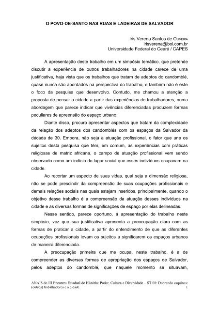 Iris Verena Santos de OLIVEIRA - Uesb