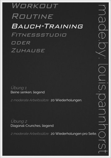 Bauch Training