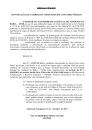 convocação dos candidatos em situação de empate - Uesb