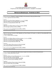 Linguagem e Sociedade DEFESAS DE DISSERTAÇ - Uesb