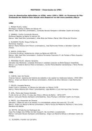 Lista de dissertações defendidas na UFBA, entre 1994 e ... - Uesb