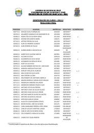 REINTEGRAÃÃO DE CURSO â 2012.2 RESULTADO FINAL - Uespi