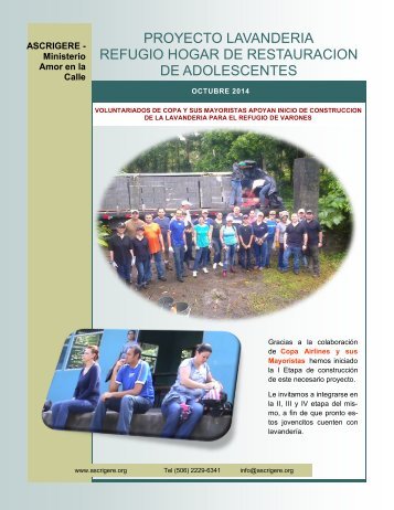 PROYECTO LAVANDERIA REFUGIO HOGAR DE RESTAURACION DE ADOLESCENTES