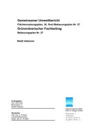Gemeinsamer Umweltbericht Grünordnerischer ... - Stadt Uetersen