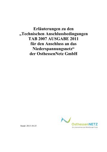 Erläuterungen zur TAB (PDF 472 KB) - ÜWAG Netz GmbH