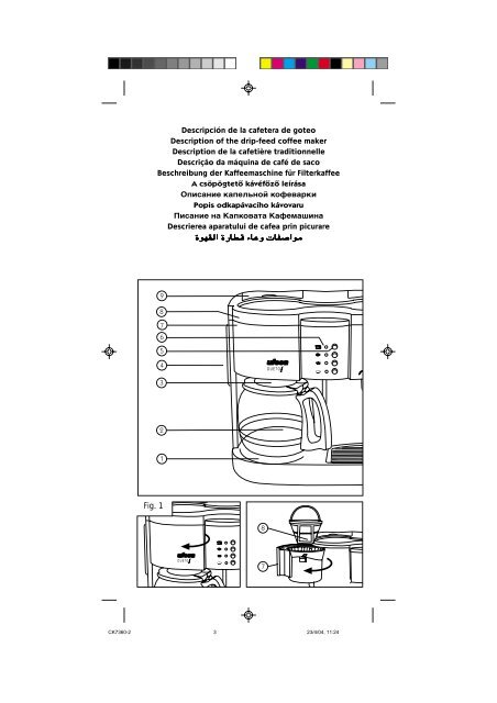 ck7360 es instrucciones de uso gb operating instructions fr mode d ...