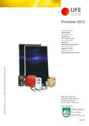 Preisliste Solarthermie.cdr - UFE Solar