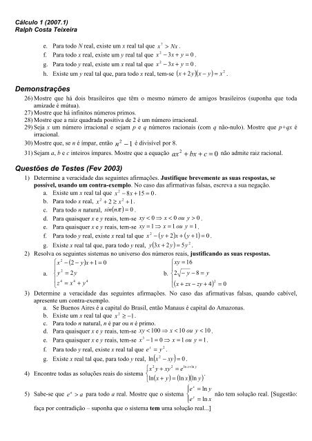 Lista 1 de LÃ³gica MatemÃ¡tica - UFF