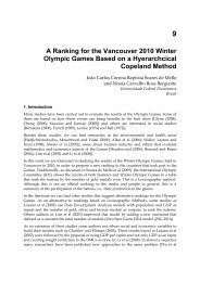 A Ranking for the Vancouver 2010 Winter Olympic Games ... - UFF