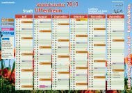 Abfuhrkalender blaue Tonne - Uffenheim