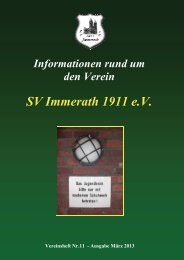 Heft 11 SV Immerath