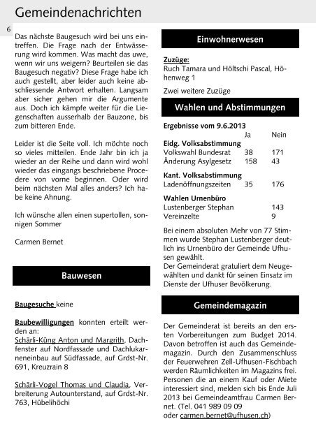 Juli.pdf - Gemeinde Ufhusen