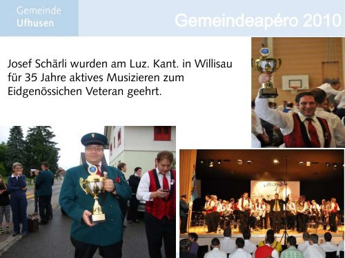 Neuerung 2010 - Gemeinde Ufhusen