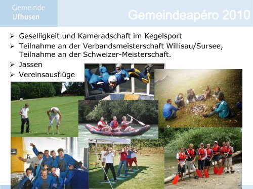 Neuerung 2010 - Gemeinde Ufhusen