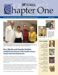 Drs. Martin and Sandra Fackler - George A. Smathers Libraries ...