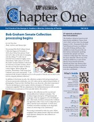 Bob Graham Senate Collection processing begins - George A ...