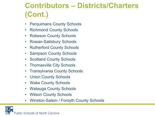 NC FALCON - Public Schools of North Carolina